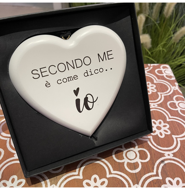 CUORE IN LEGNO "SECONDO ME"