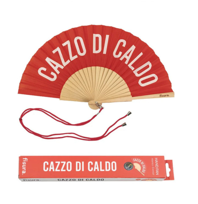 VENTAGLIO CAZZO DI CALDO ROSSO