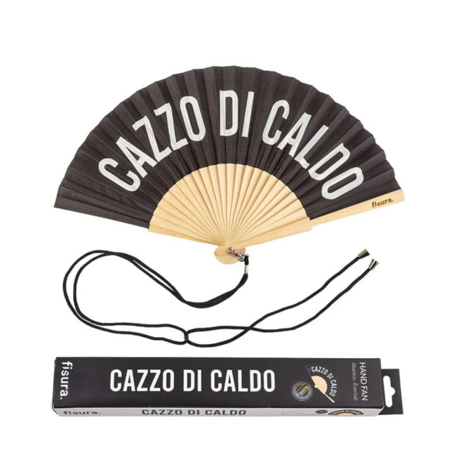 VENTAGLIO CAZZO DI CALDO NERO