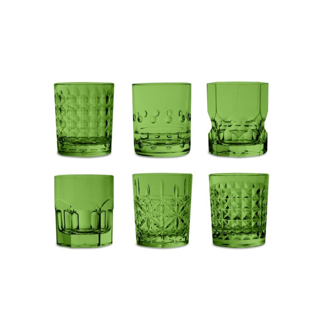 SET 6 BICCHIERI ACRILICO VERDE