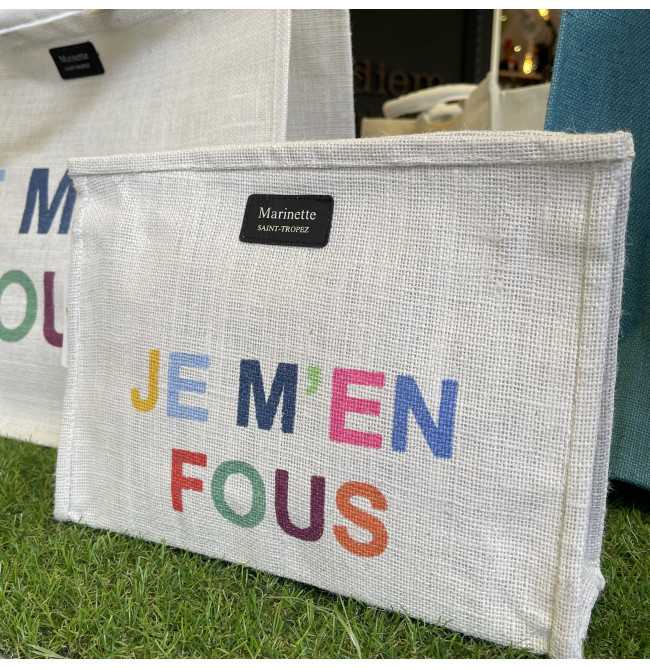 TROUSSE "JE M'EN FOUS" BIANCA