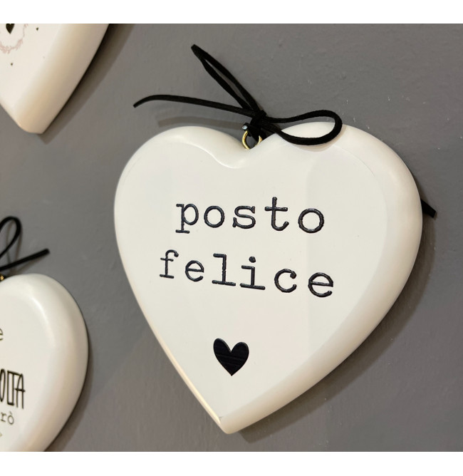 CUORE IN LEGNO "POSTO FELICE"