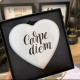 CUORE IN LEGNO &quot;CARPE DIEM&quot;