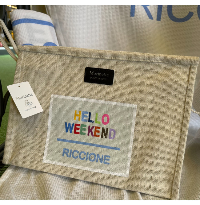 TROUSSE "HELLO WEEKEND RICCIONE" BIANCA