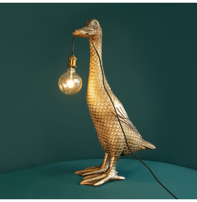 LAMPADA DA TERRA DUCKY ORO ANTICO