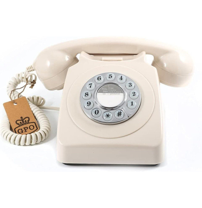 TELEFONO GPO746 PUSH BUTTON IVORY