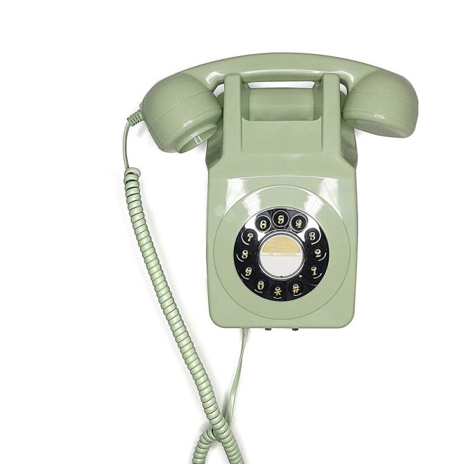 TELEFONO GPO746 WALLPHONE MINT GREEN