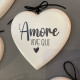 CUORE IN LEGNO &quot;L&#039;AMORE VIVE QUI&quot;