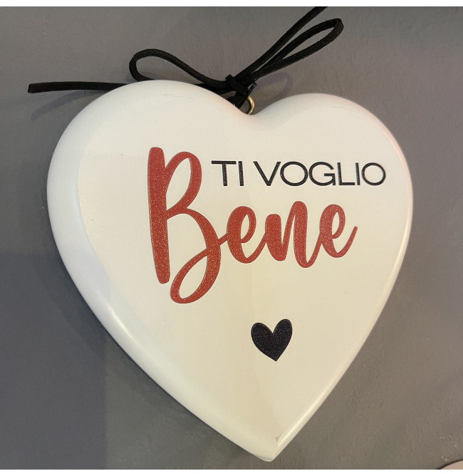 CUORE IN LEGNO "TI VOGLIO BENE"