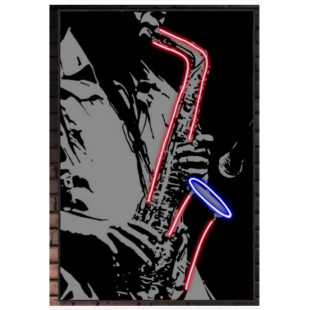 QUADRO LED SAX 60X90