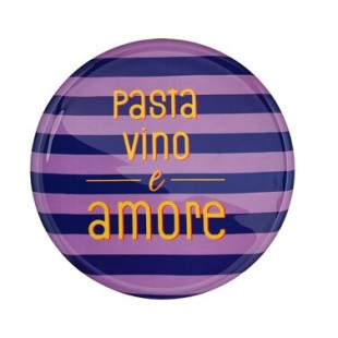 VASSOIO ROTONDO PASTA VINO AMORE