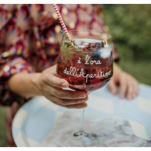 COPPIA CALICI "E' L'ORA DELL'APERITIVO"